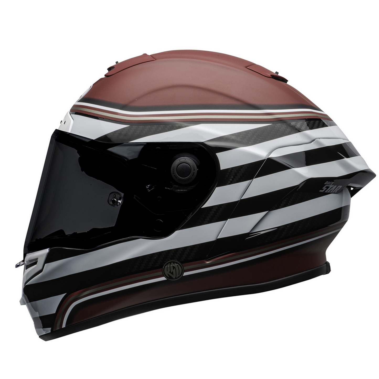 Bell Race Star Flex DLX - RSD The Zone M/G White/Candy Red - Includes Protint Visor