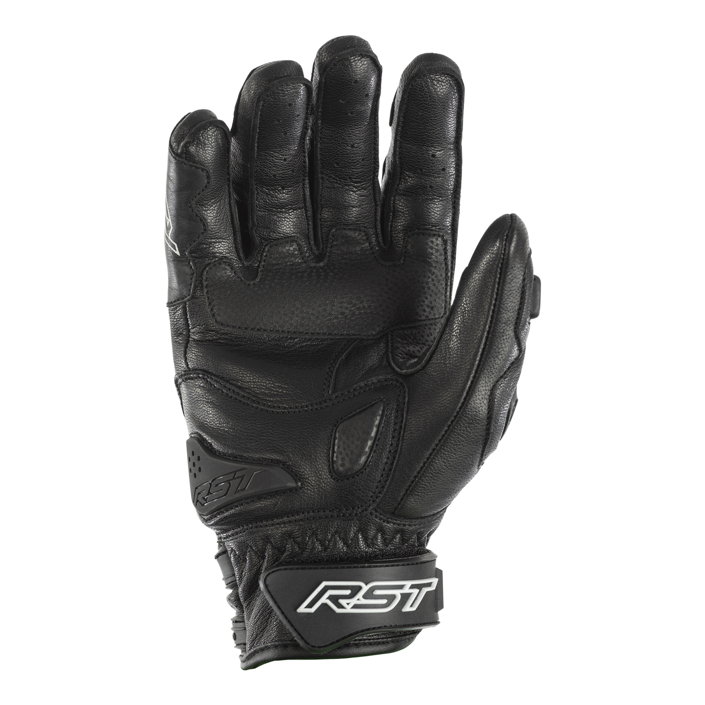 RST RST TracTech Evo Leather Racing/Riding Short Gloves - CE Approved - Black - Detail View
