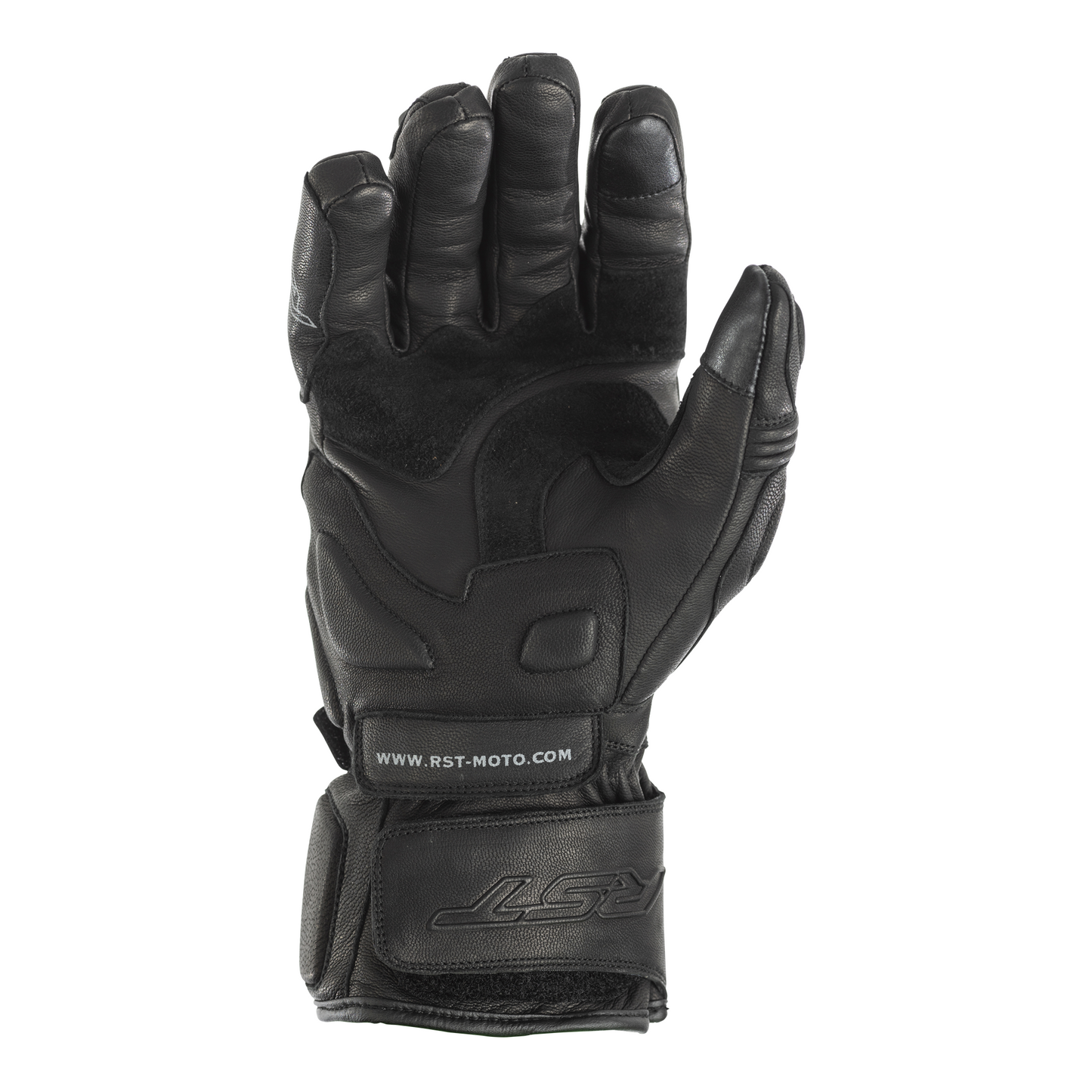 RST RST GT Leather Racing/Riding Gloves - CE Approved - Black - Side View