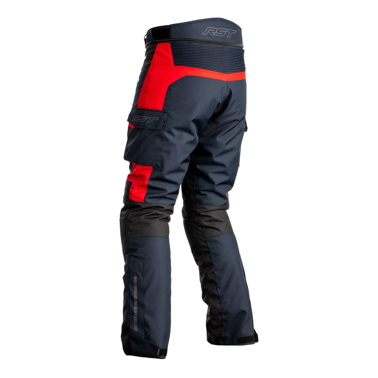 RST RST Atlas (CE) Mens Waterproof Textile - Regular Length - Jean - Blue / Black / Red - Detail View