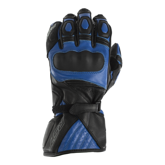 RST GT Leather Racing/Riding Gloves - CE Approved - Blue