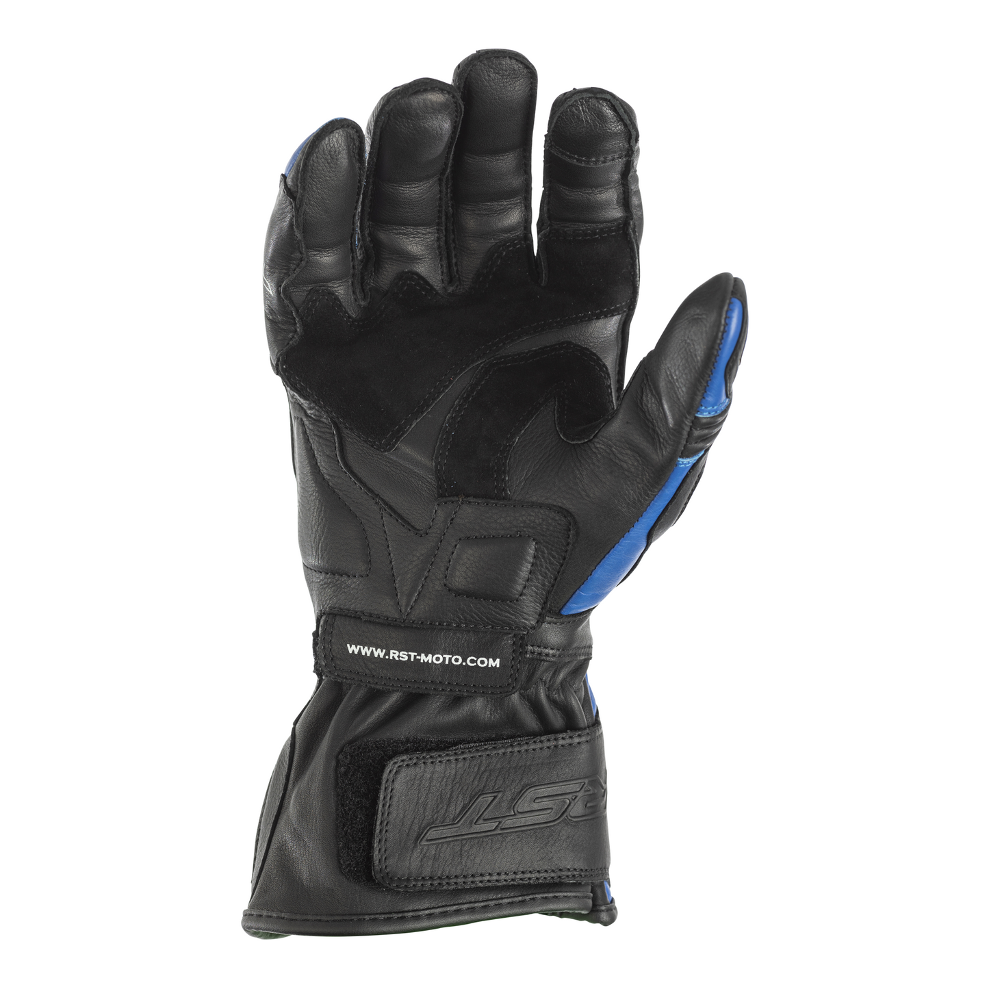 RST GT Leather Racing/Riding Gloves - CE Approved - Blue