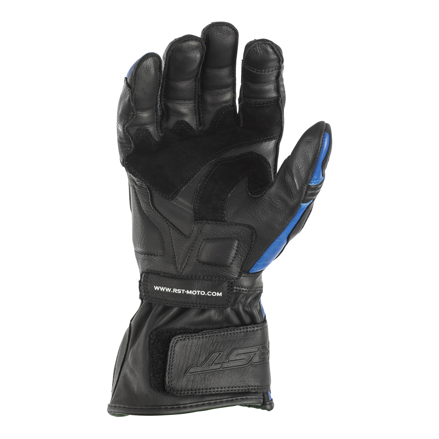 RST RST GT Leather Racing/Riding Gloves - CE Approved - Blue - Side View