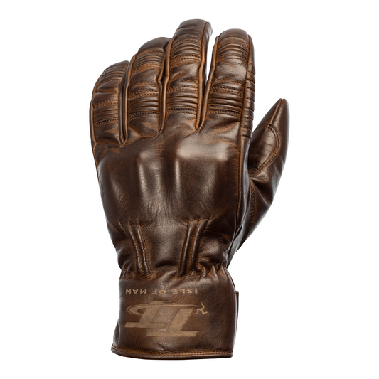 RST IOM TT Hillberry Classic Leather Riding Gloves - CE APPROVED - Brown