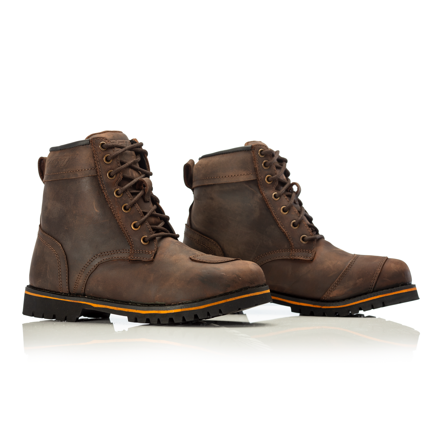 RST RST Roadster II 2 Waterproof Leather Boots - CE APPROVED - Vintage Brown - Front View