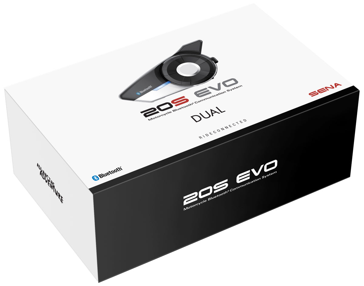 Sena Sena Motorcycle Bluetooth Communication System 20S-EVO - Dual Pack - Front View