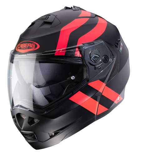 Caberg Duke II - Super Legend - Matt Black/Red Fluo