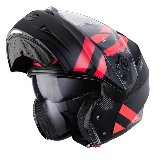 Caberg Duke II - Super Legend - Matt Black/Red Fluo