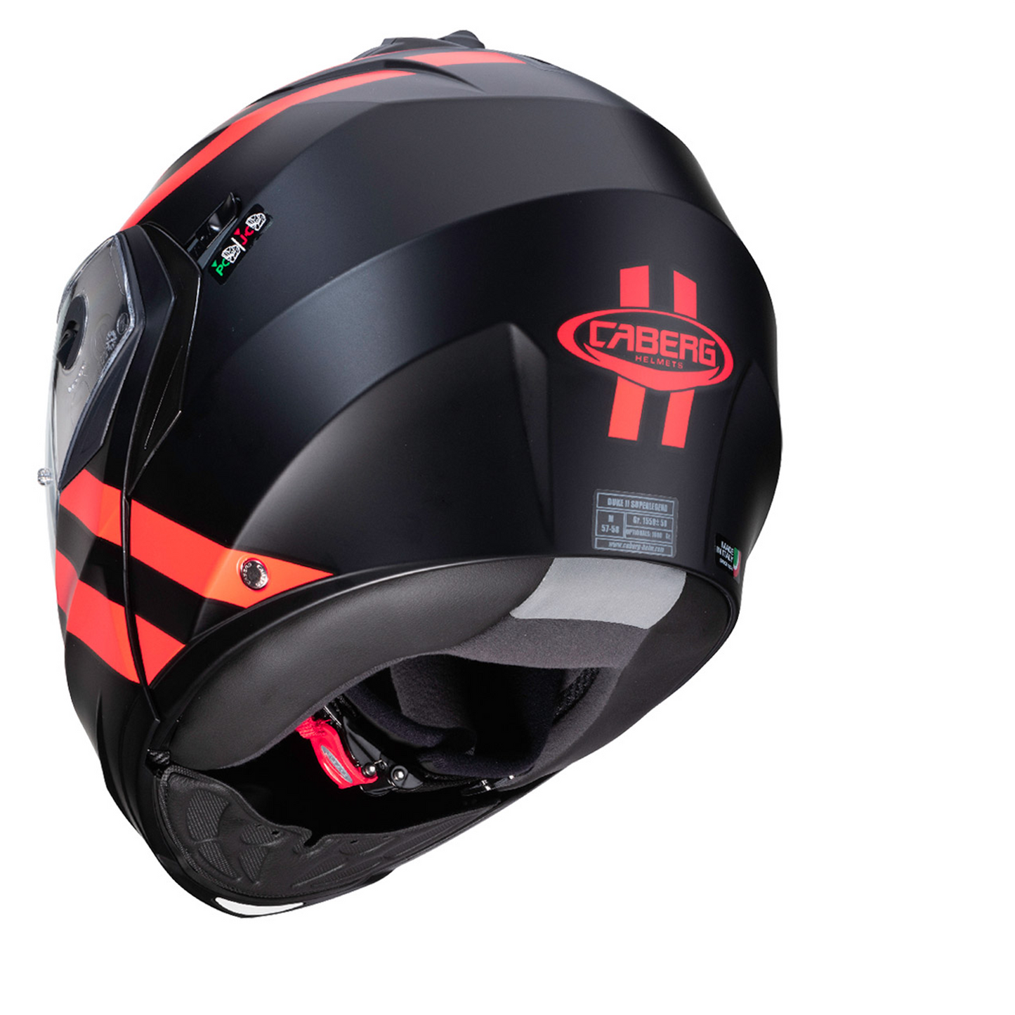 Caberg Duke II - Super Legend - Matt Black/Red Fluo