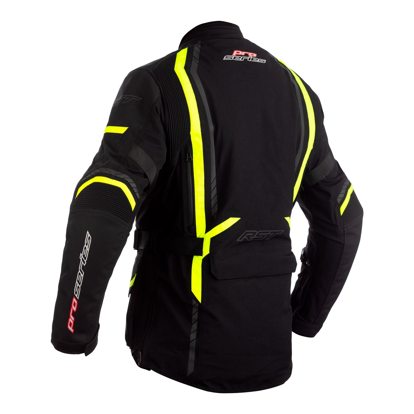 RST RST Pro Series Pathfinder CE Men's Textile Jacket - Black / Flo Yellow (2362) - View 9