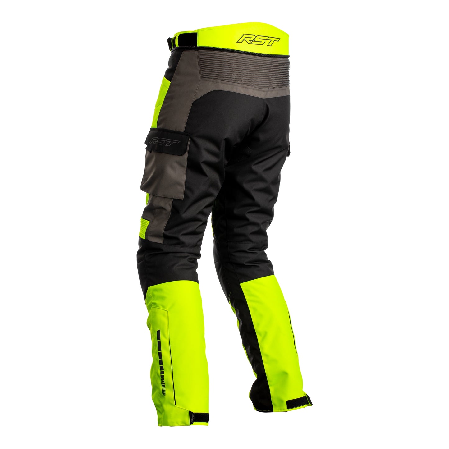 RST RST Atlas (CE) Men's Waterproof Textile - Regular Length - Jean - Flo Yellow / Black / Grey - Detail View