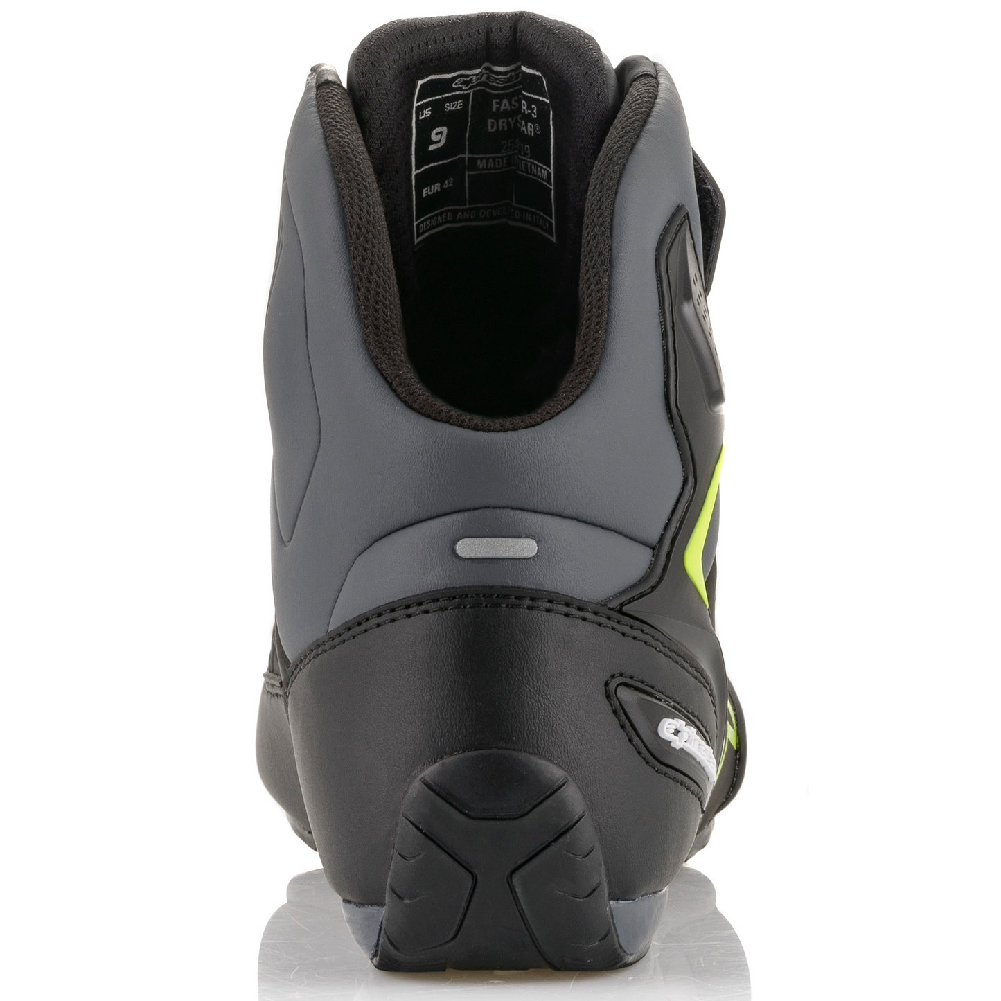 Alpinestars Faster-3 Drystar Shoes - Black/Grey/Flo Yellow