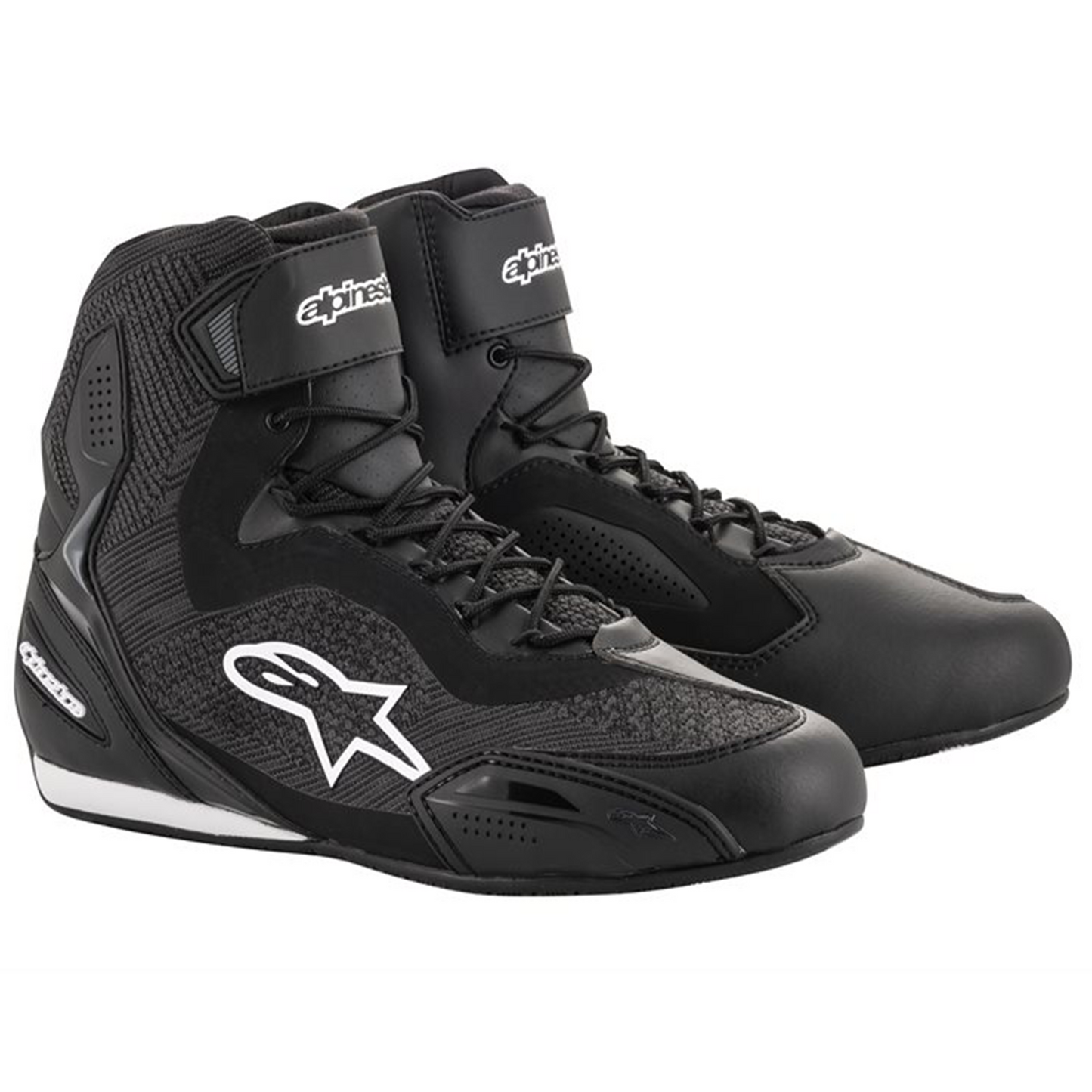 Alpinestars Alpinestars Faster-3 Ride Knit Shoes - Black - Front View
