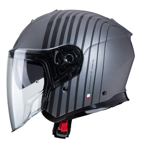 Caberg Flyon Bakari - Matt Gun Metal/Black