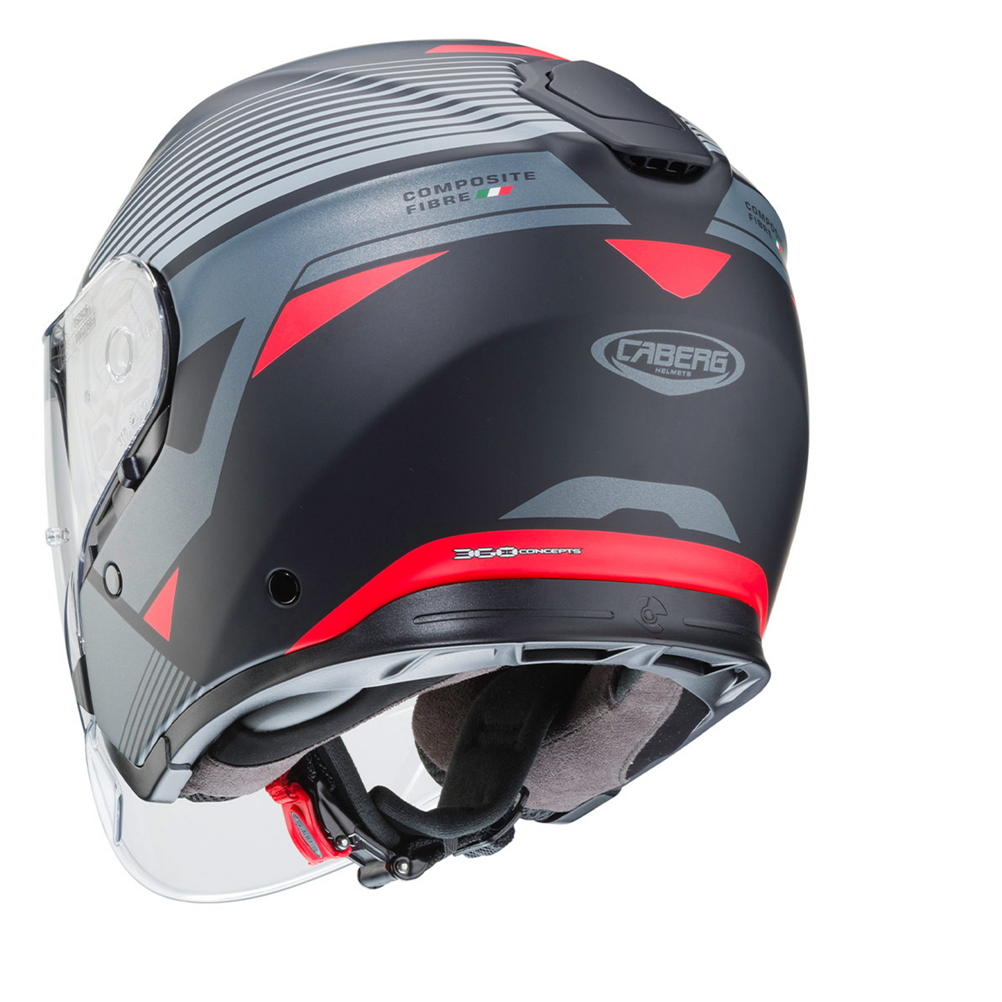 Caberg Flyon Rio - Matt Black/Red/Anthracite/Silver