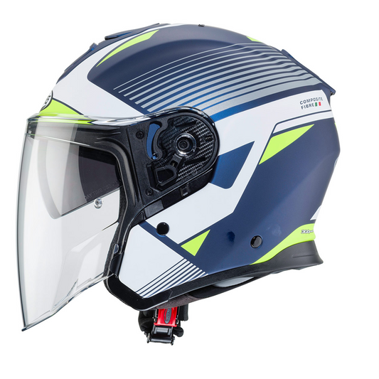 Caberg Flyon Rio - Matt Blue/White/Yellow Fluo/Silver