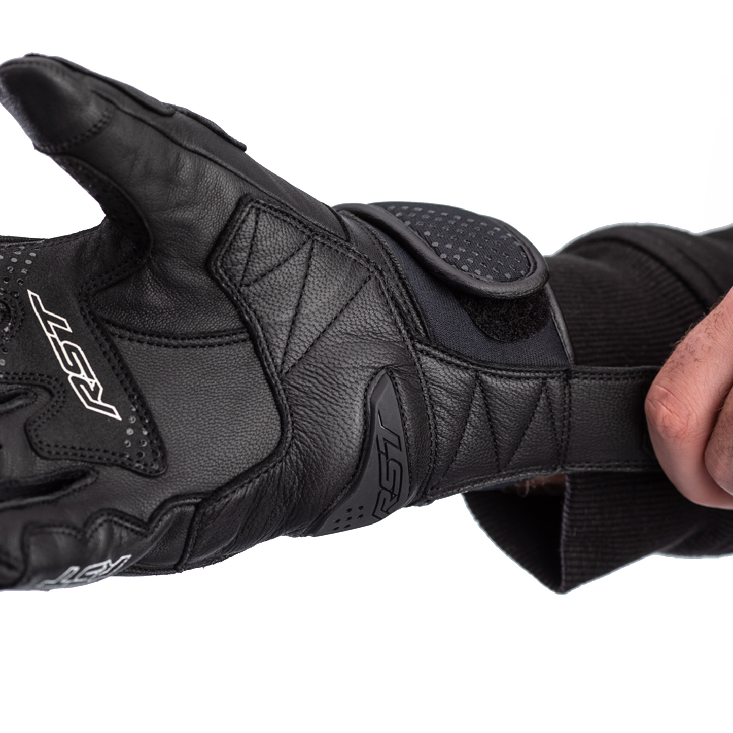 RST RST Freestyle 2 Leather Riding Gloves - CE APPROVED - Black - Interior View