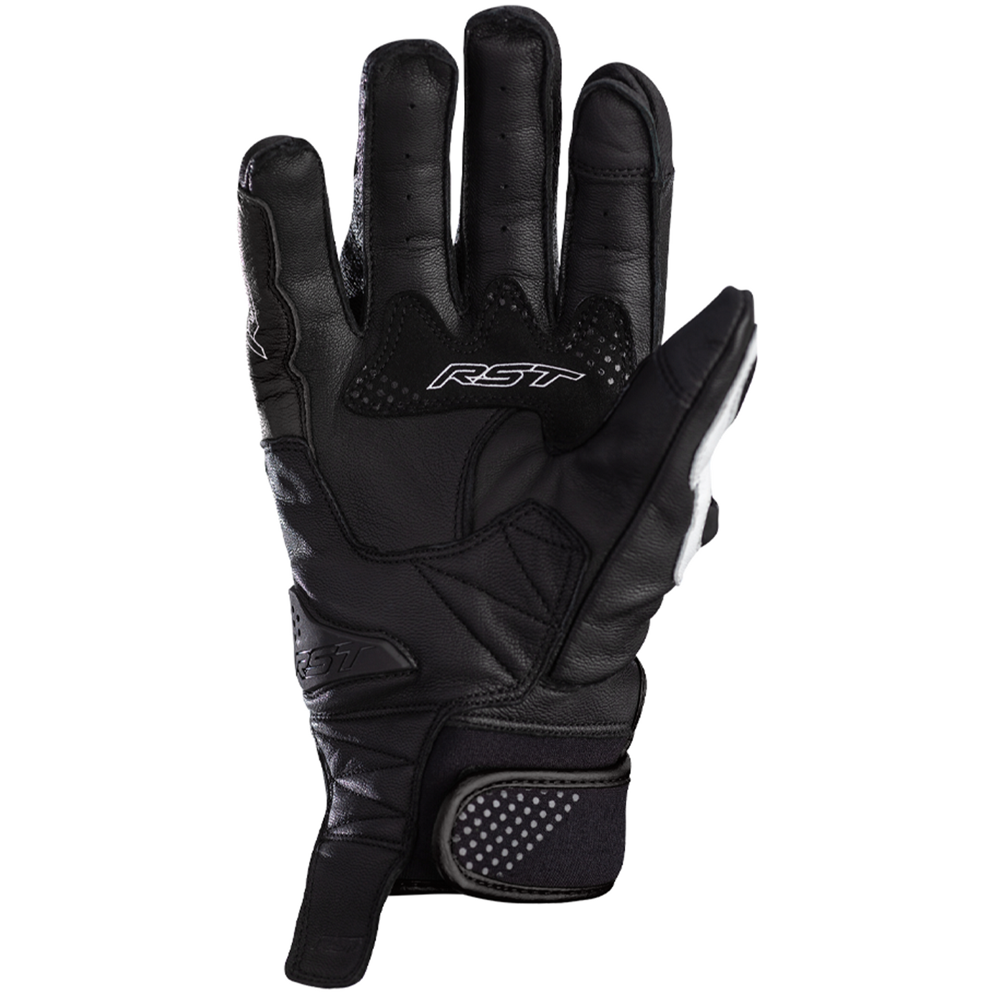 RST Freestyle 2 Leather Riding Gloves - CE APPROVED - White