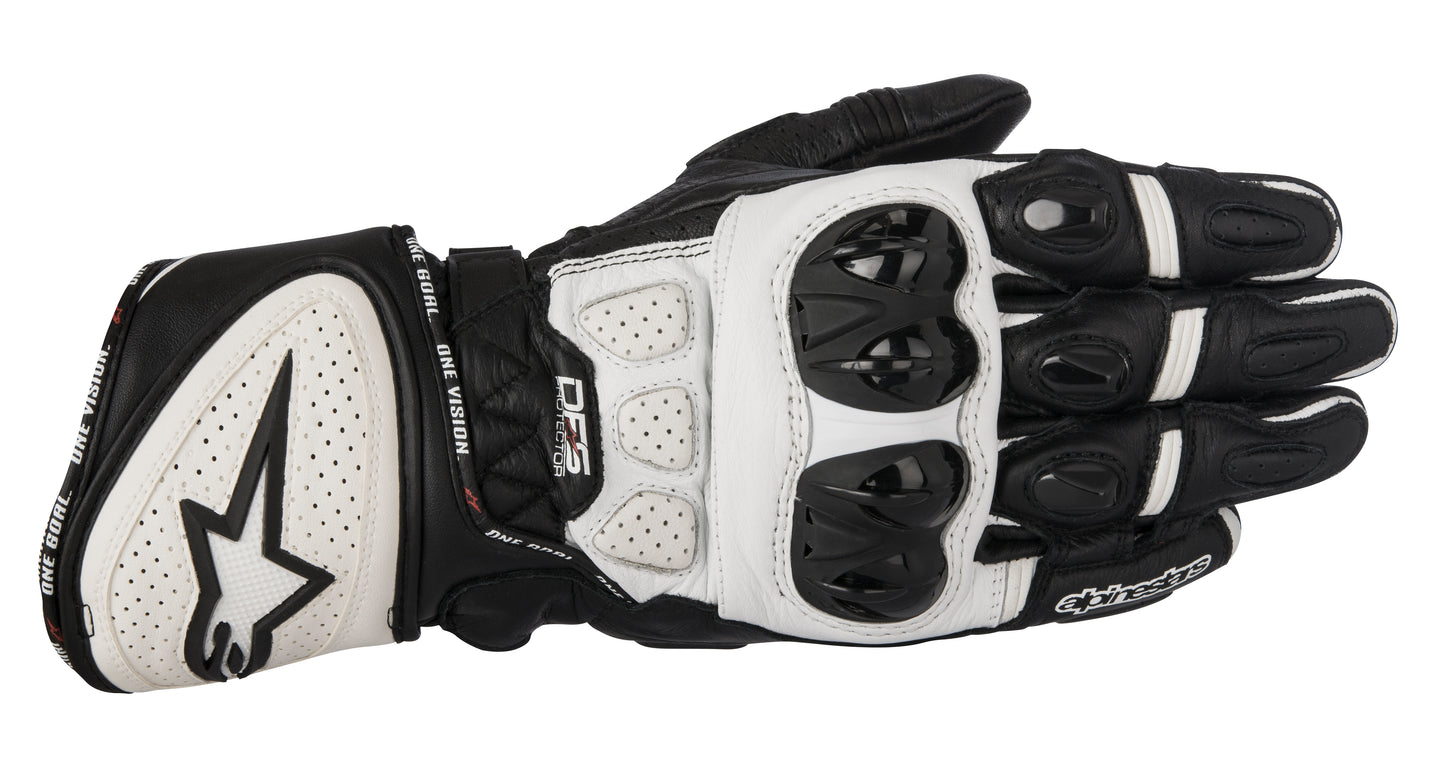 Alpinestars Alpinestars GP Plus R Gloves - Black/White - Front View