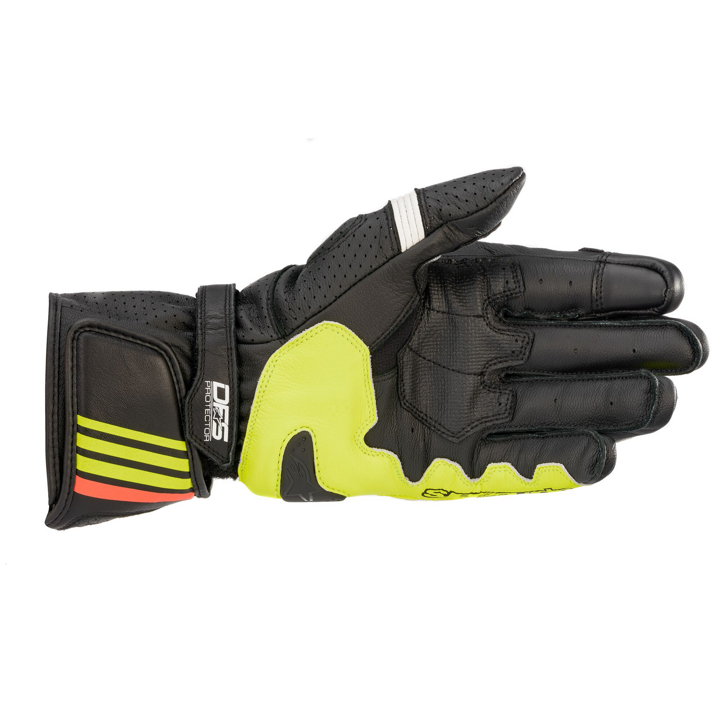 Alpinestars Alpinestars GP Plus R V2 Gloves - Blk/Yel Flo/Red Flo - Side View
