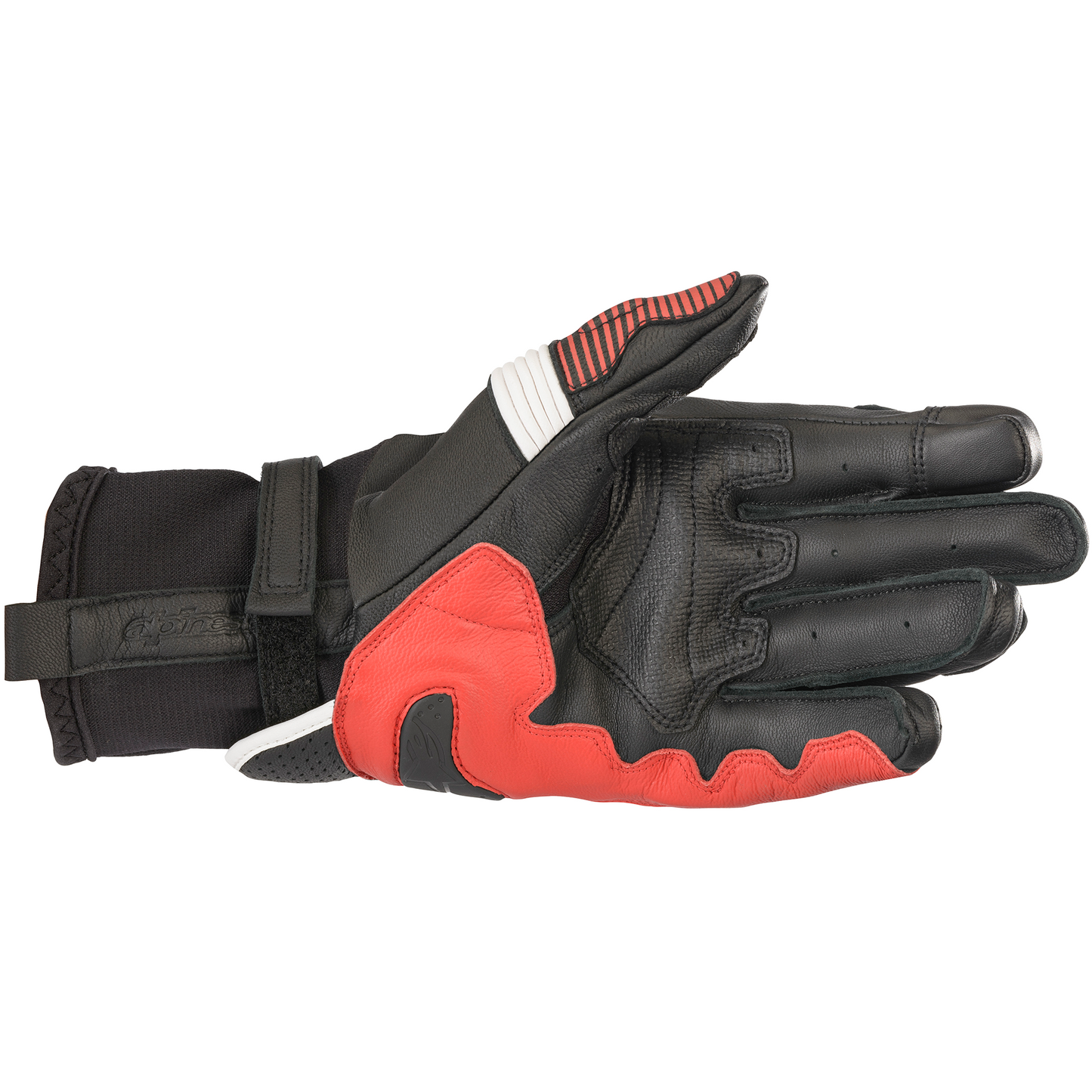 Alpinestars Alpinestars GP X V2 Gloves - Black/White/Bright Red - Side View