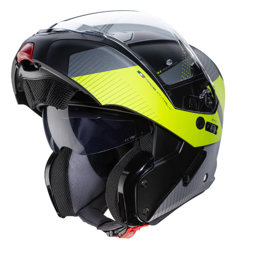 Caberg Horus Scout - Matt Black/Yellow Fluo/Anthracite/Silver