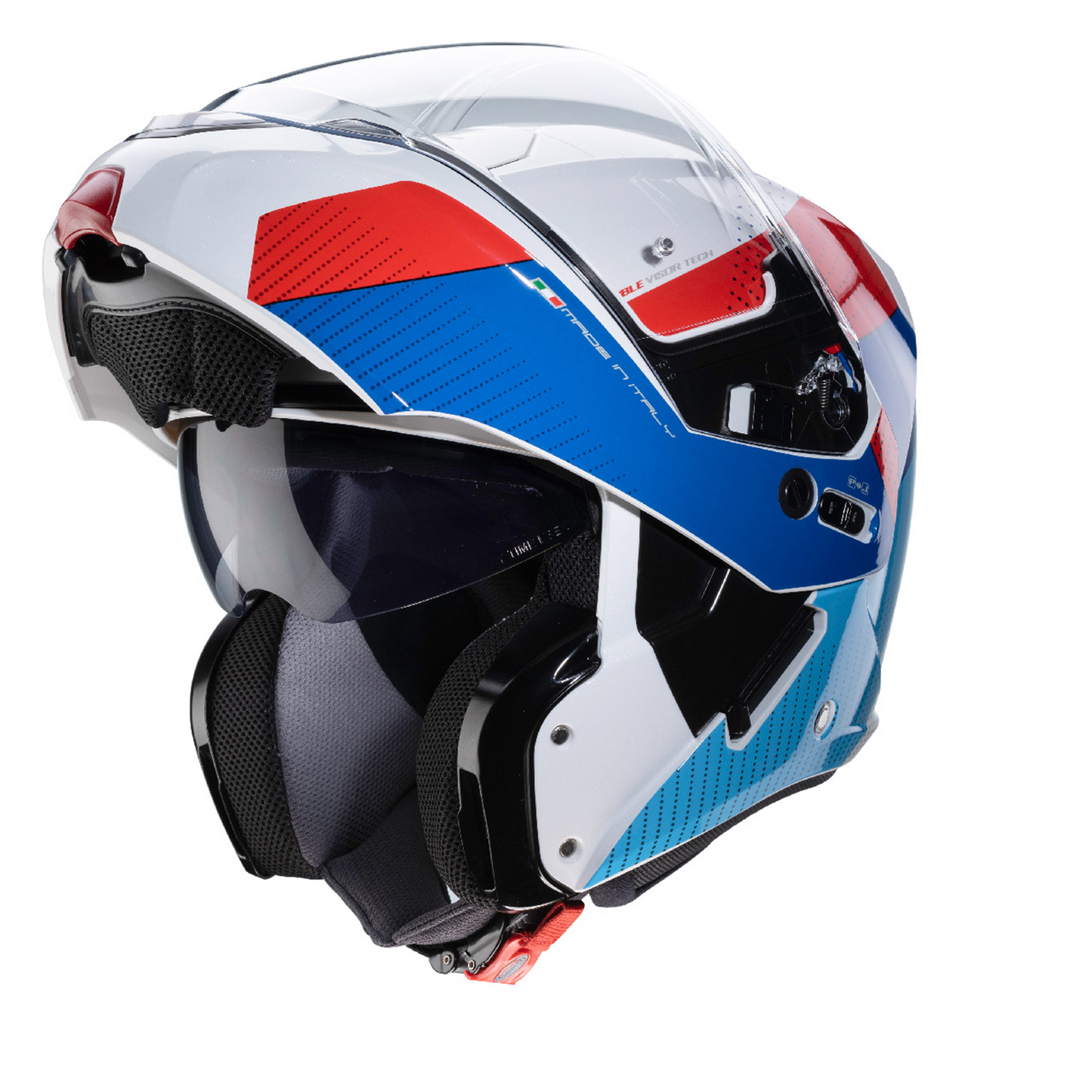 Caberg Horus Scout - White/Red/Blue/Light Blue