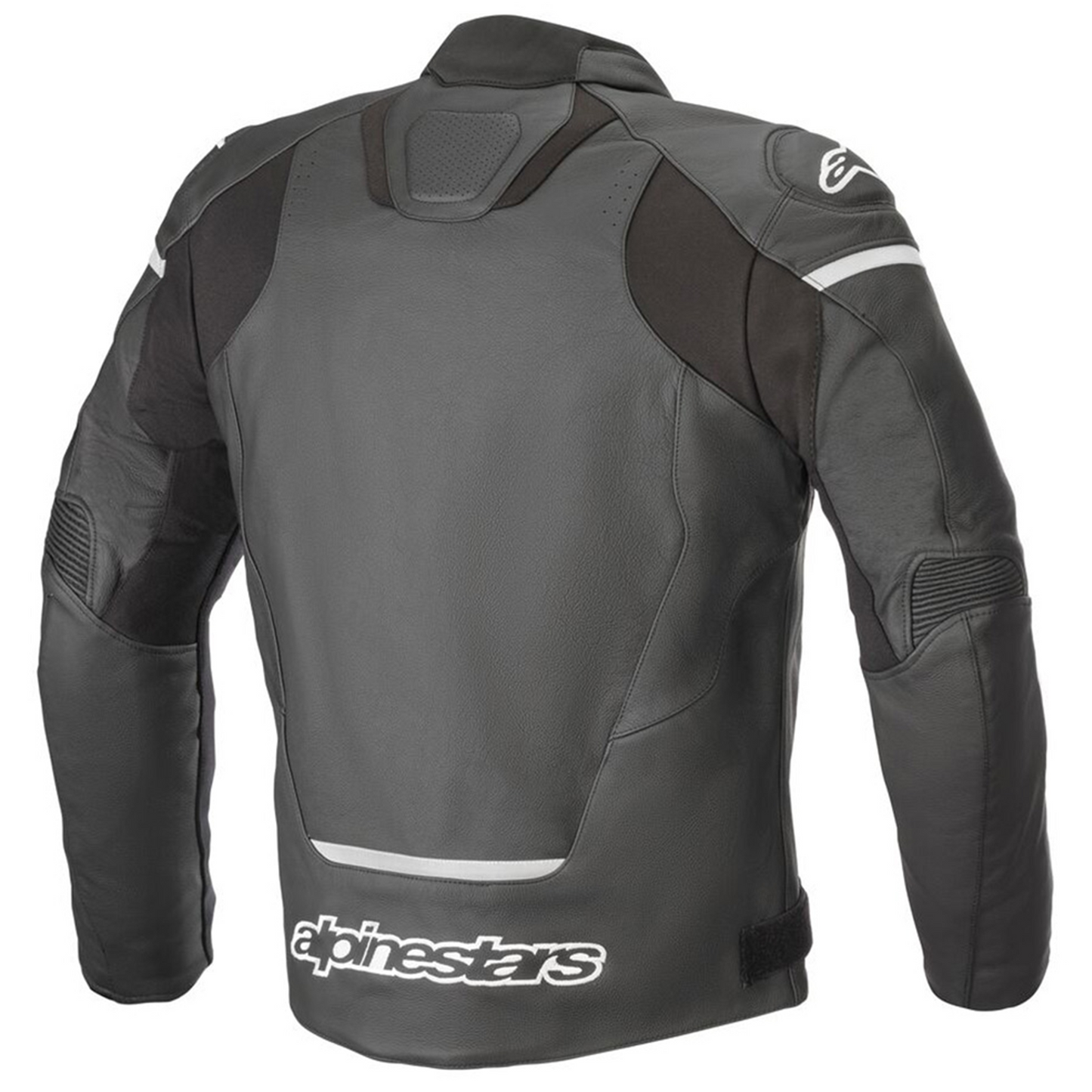 Alpinestars Alpinestars Jaws V3 Leather Jacket - Black - Rear View