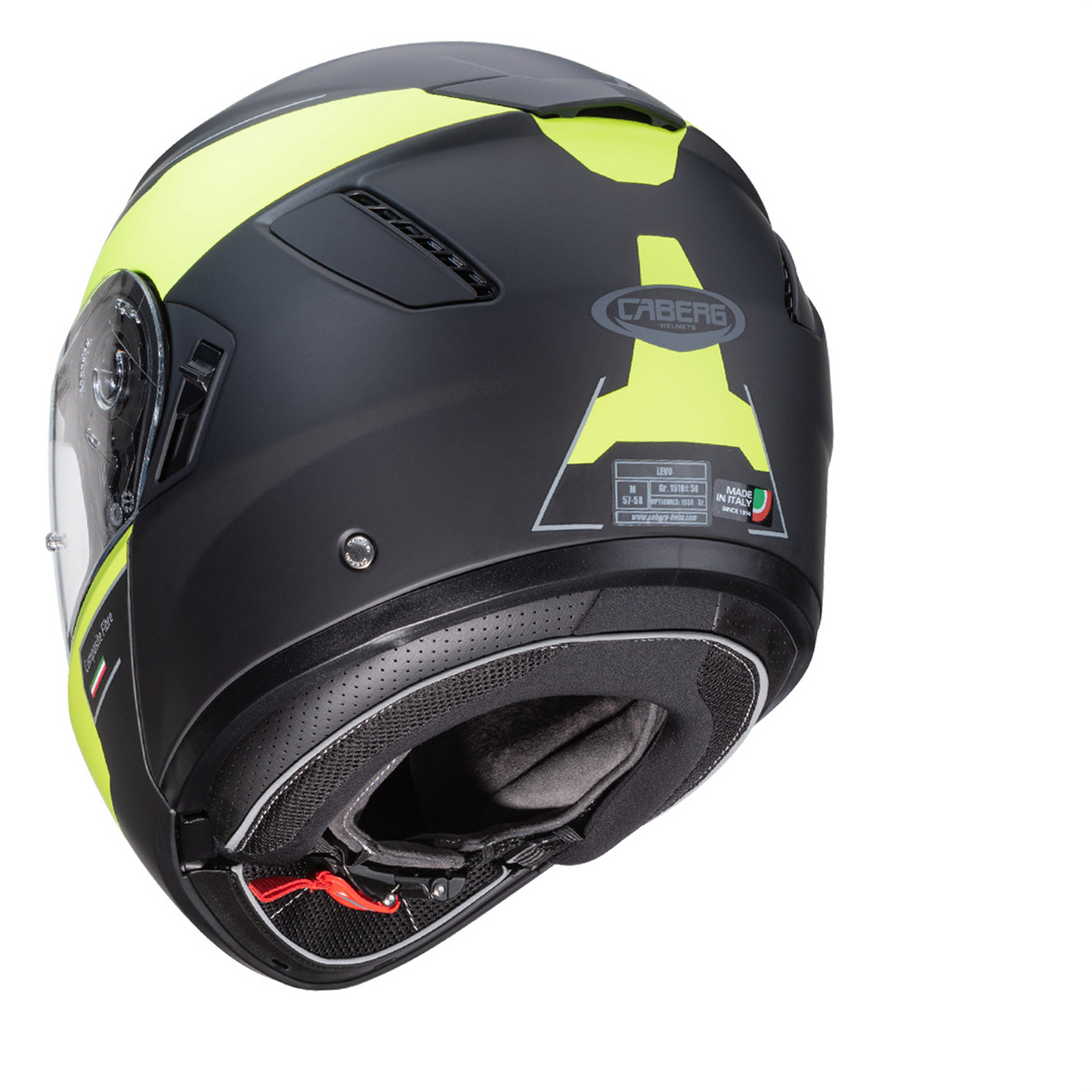 Caberg Levo Prospect - Matt Black/Yellow Fluo