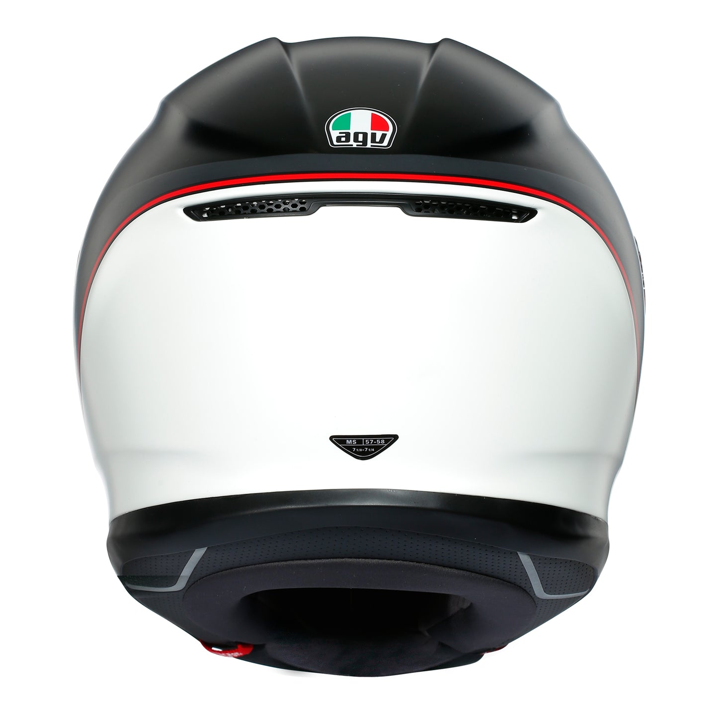 AGV AGV K6 - Minimal - Pure Matt Black/White/Red - View 7