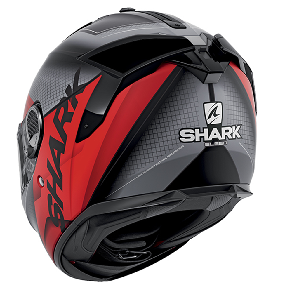 Shark Shark Spartan GT - Elgen MAT KAR - Free Dark Visor - Detail View
