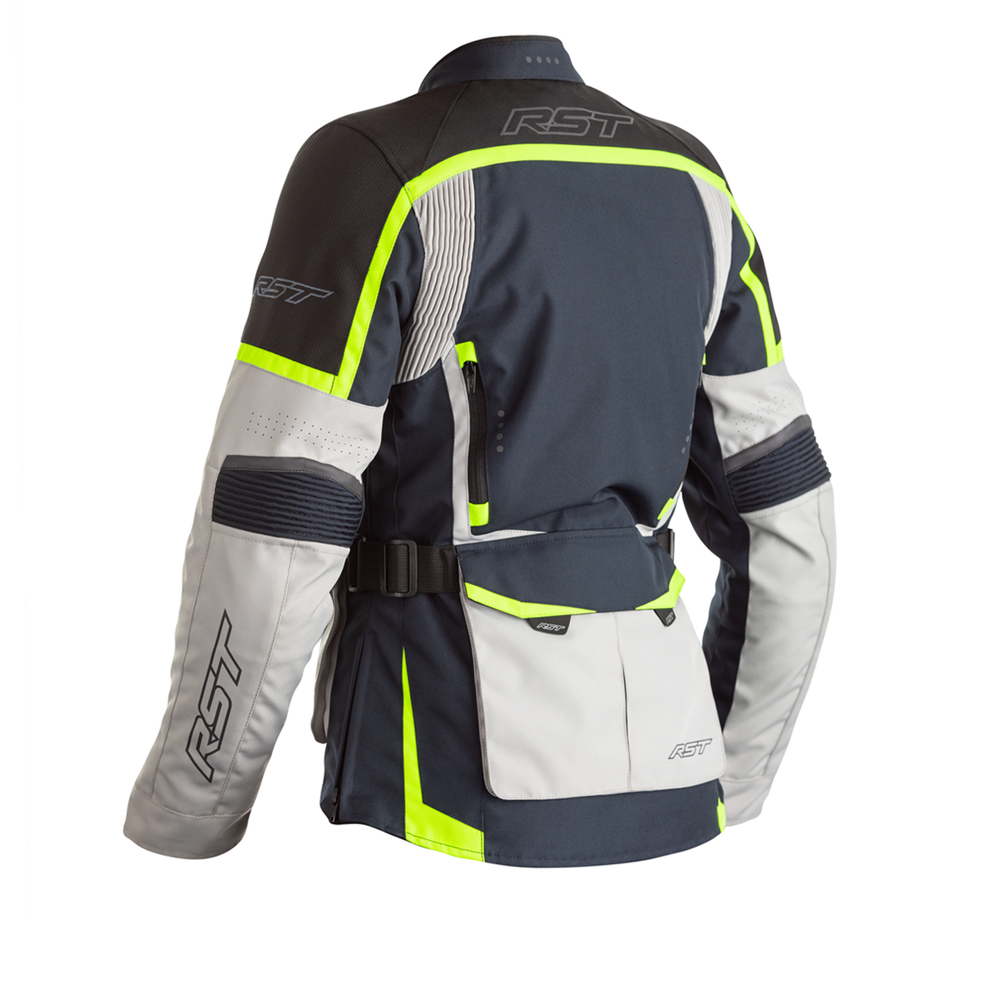 RST RST Maverick CE Ladies Textile Jacket - Blue / Silver / Neon (2492) - Side View