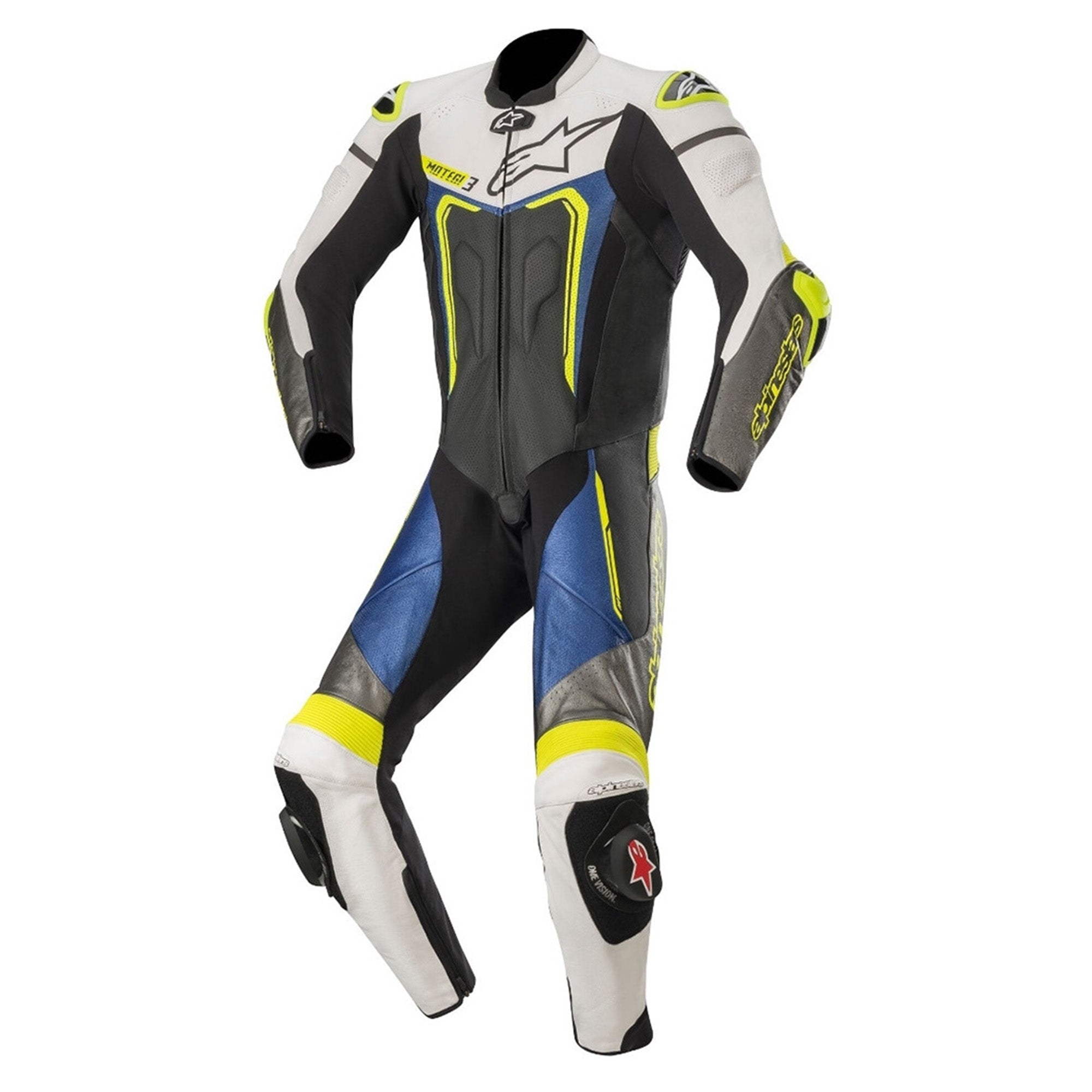 Alpinestars Motegi V3 Motorcycle 1 Piece Race Suit Black/White