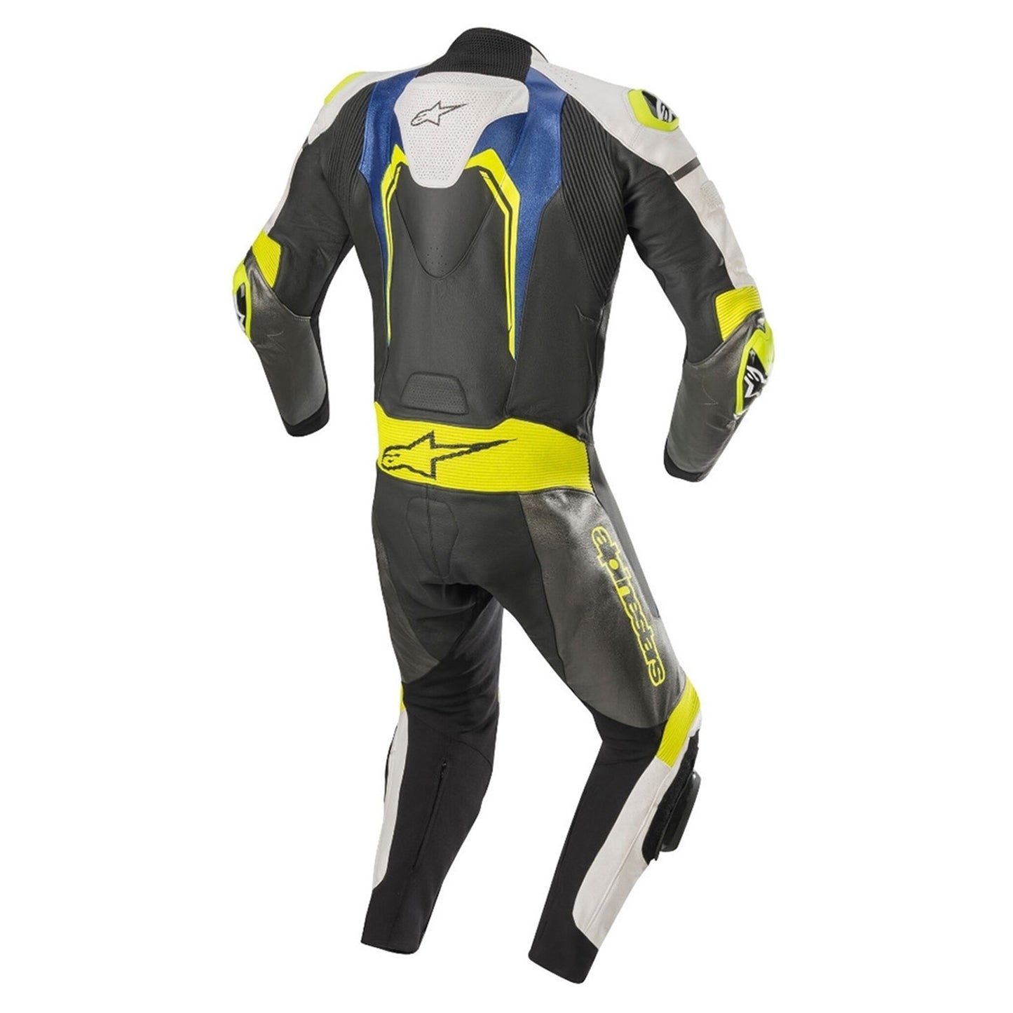 Alpinestars Alpinestars Motegi V3 1 Piece Suit - Blk/Whi/Met Gry/Blu - Side View
