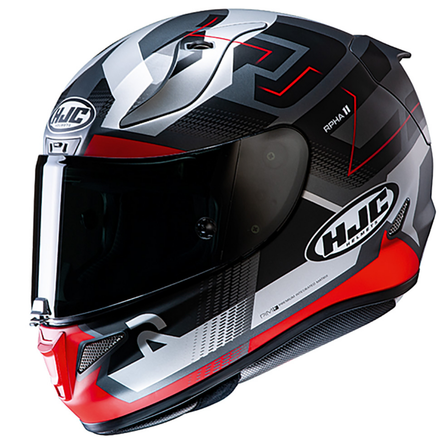 HJC HJC RPHA 11 - Nectus Red - Includes Free Light Smoke Visor - Side View