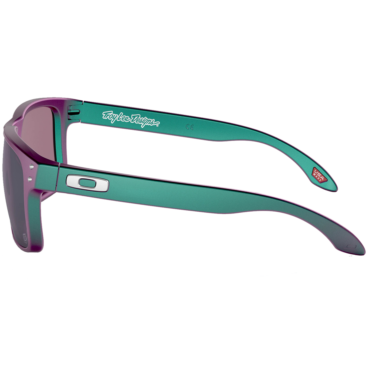 Oakley Oakley Holbrook Sunglasses (TLD Matte Purple Green Shift) Prizm Jade Lens - Detail View