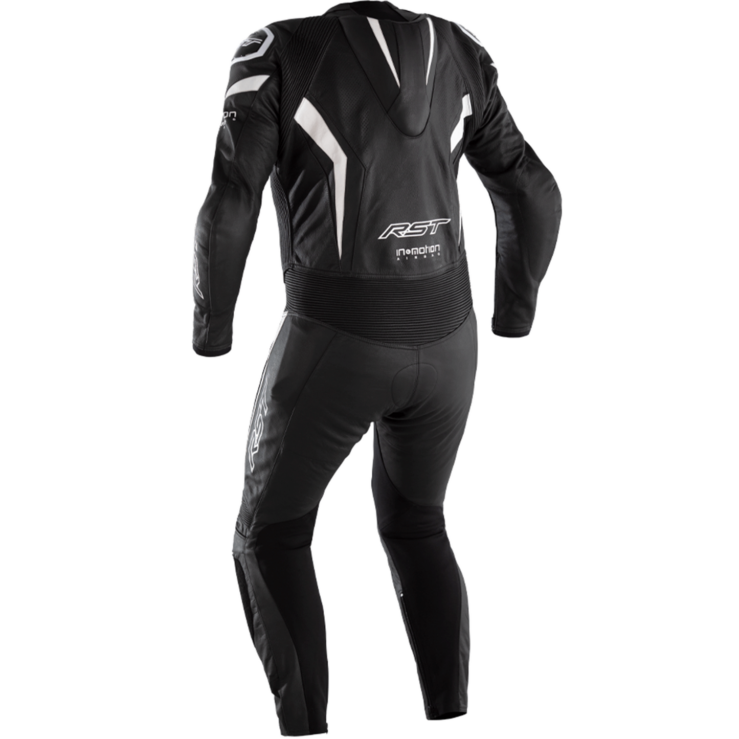 RST Podium Airbag (CE) One Piece Leather Suit - White (2522)