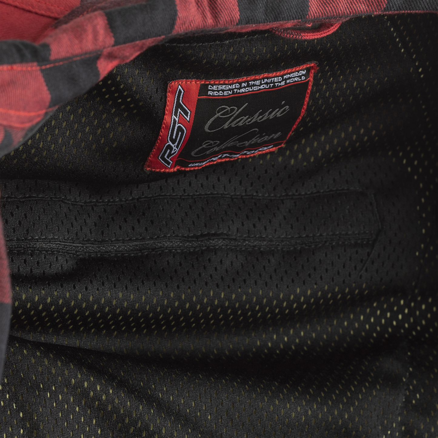 RST Lumberjack Aramid Lined Textile Riding Shirt - CE APPROVED - Red
