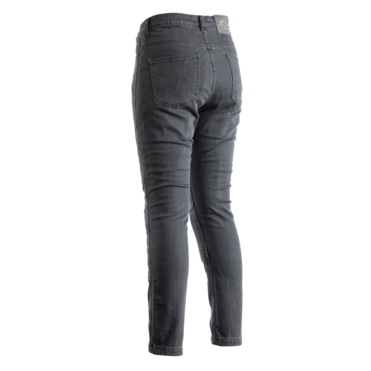 RST RST Reinforced Straight Leg (CE) Ladies Jeans - Includes Knee Armour - Regular Length - Grey - Side View