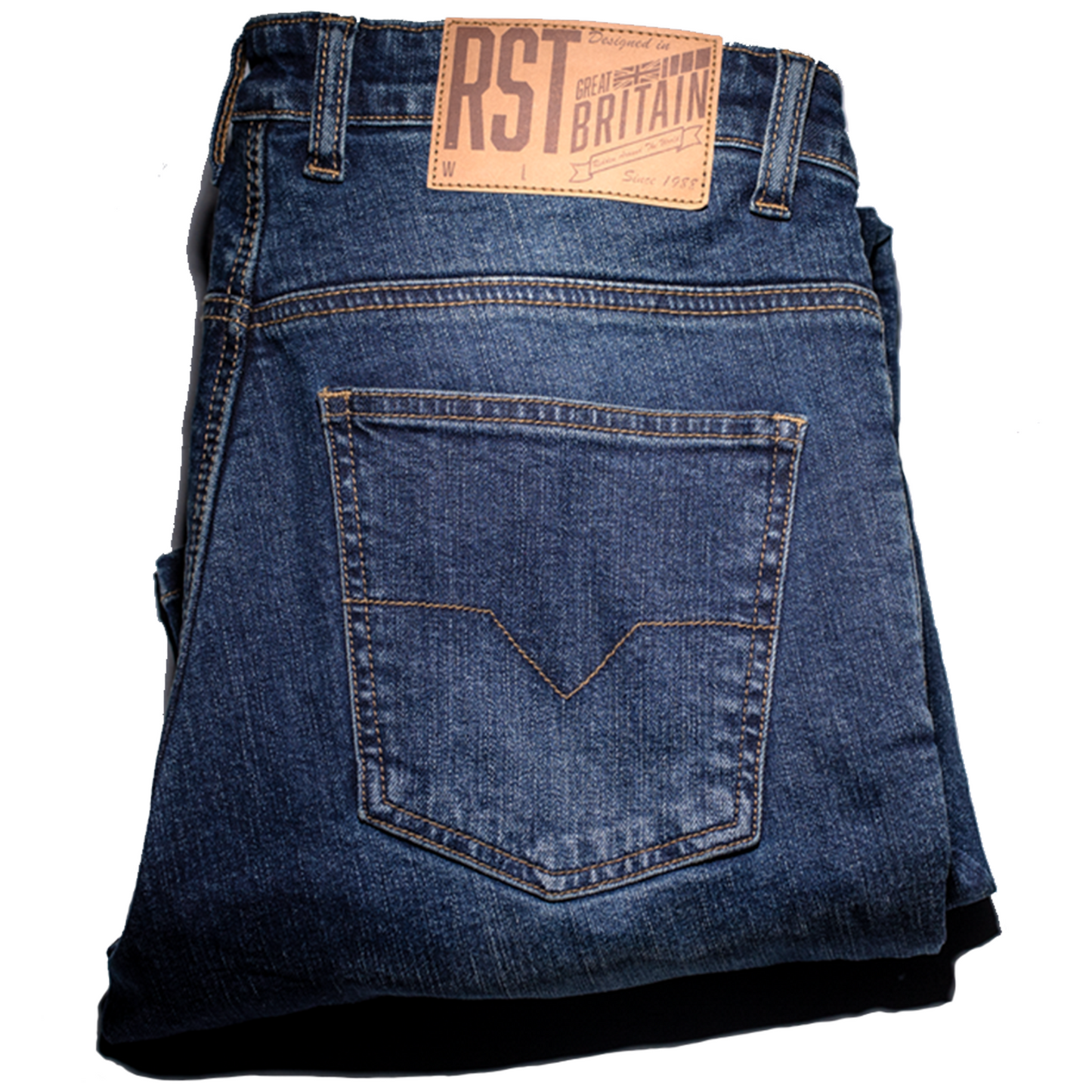 RST RST Single Layer Reinforced CE Jeans - Industrial Blue - Regular Leg - Detail View