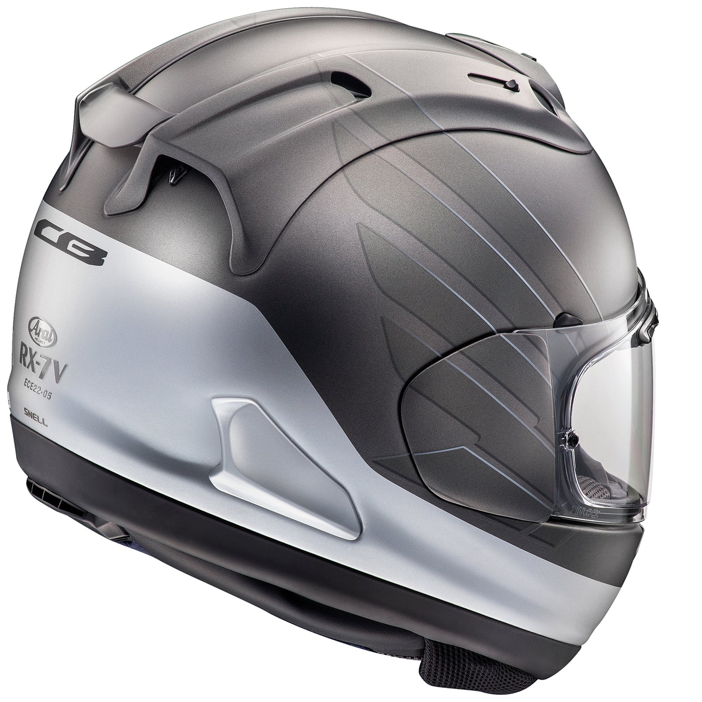 Arai RX-7V - Honda CB Grey/Silver