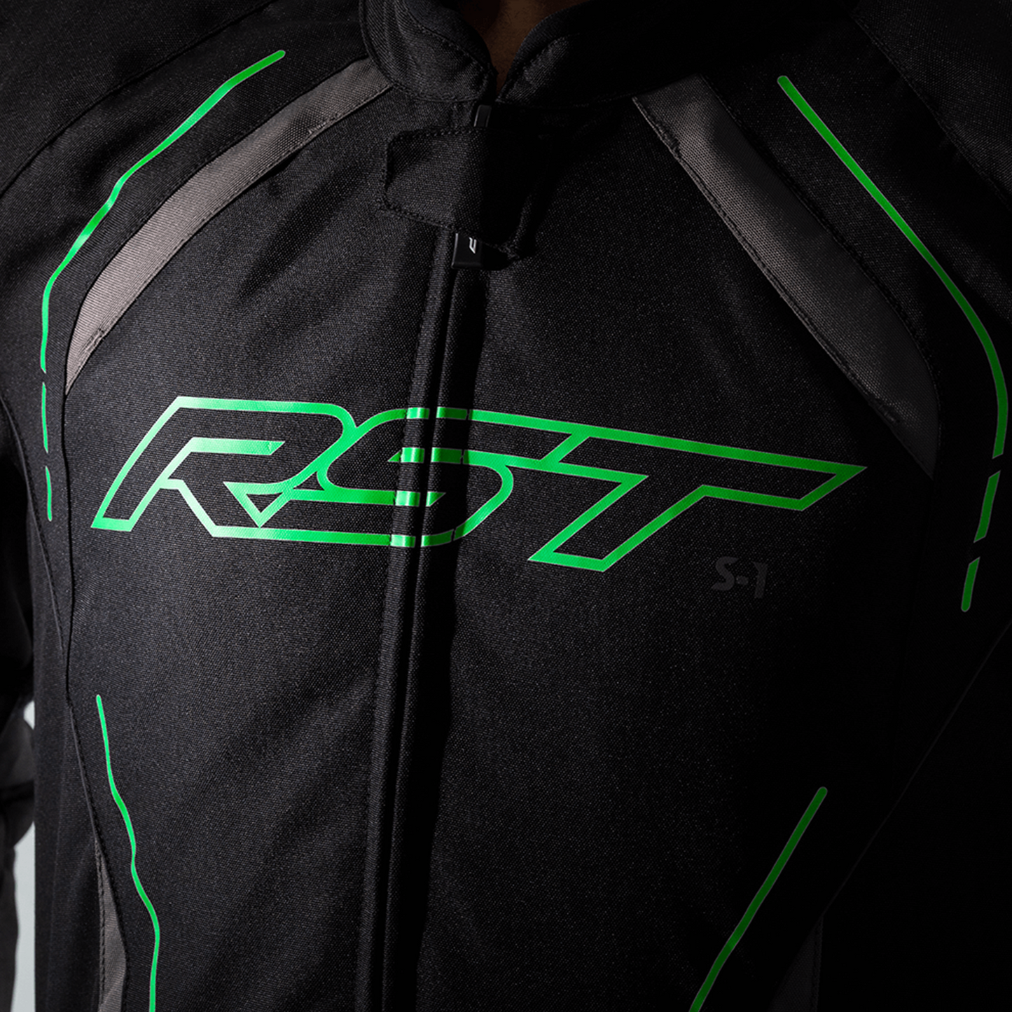 RST S1 CE Men's Textile Jacket - Neon Green (2559)