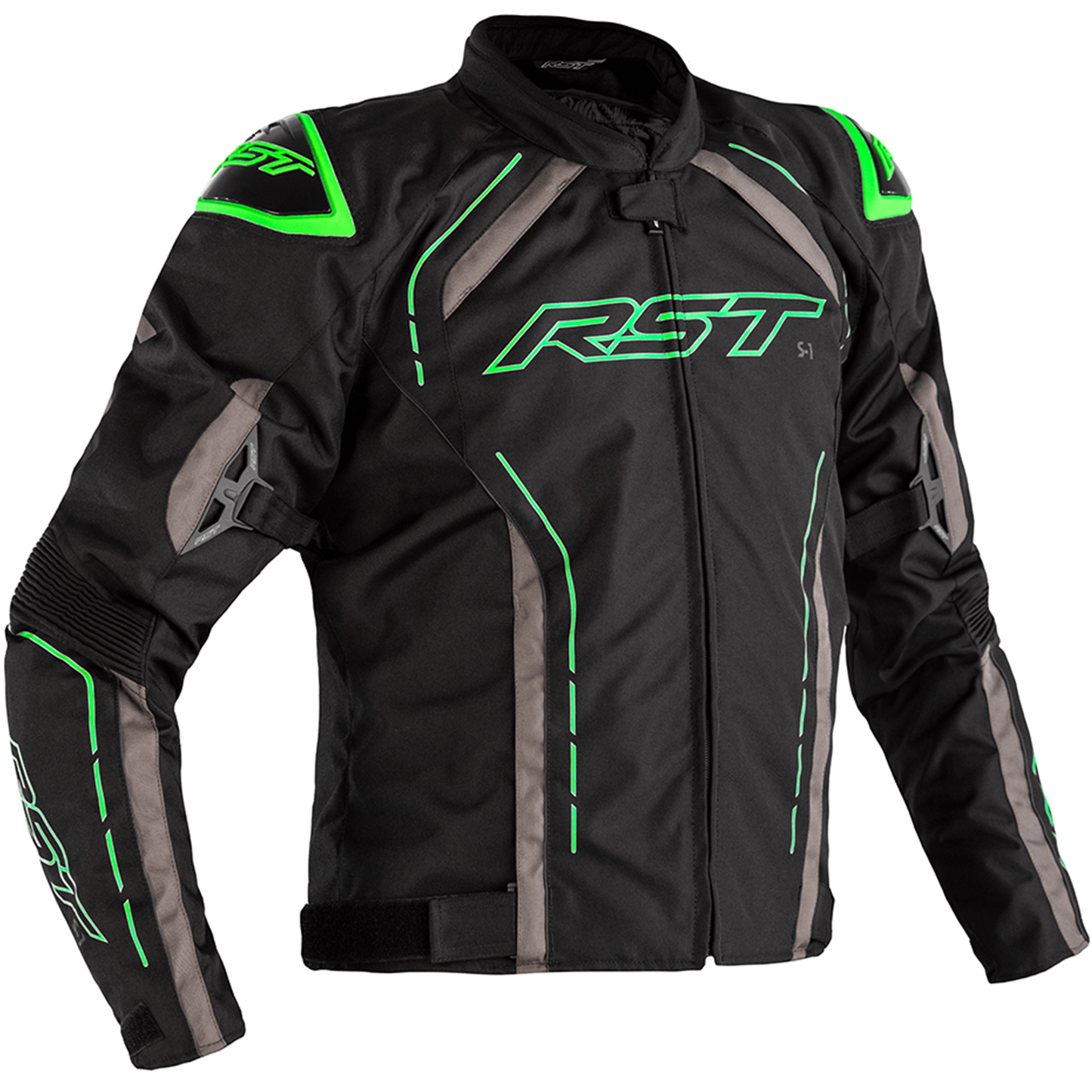 RST S1 CE Men's Textile Jacket - Neon Green (2559)