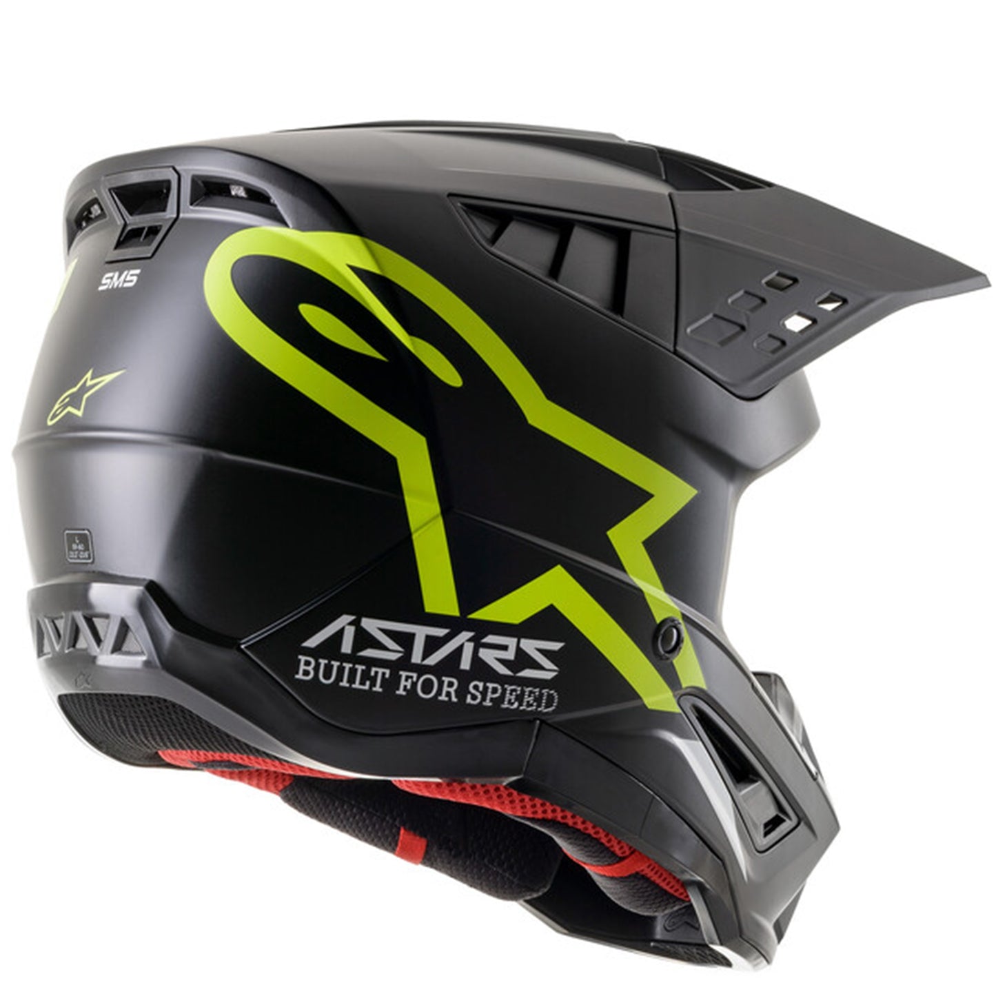 Alpinestars Alpinestars S-M5 Compass - Black / Yellow Flo Matt (1559) - Side View