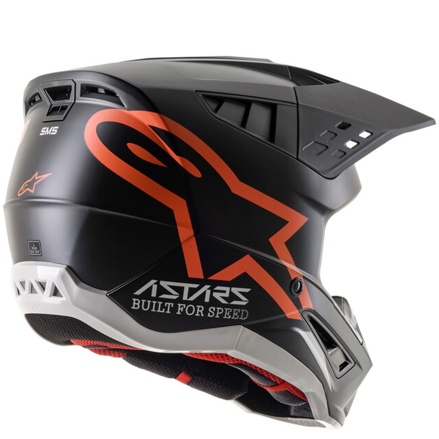 Alpinestars Alpinestars S-M5 Compass - Black / Orange Flo Matt (1149) - Side View