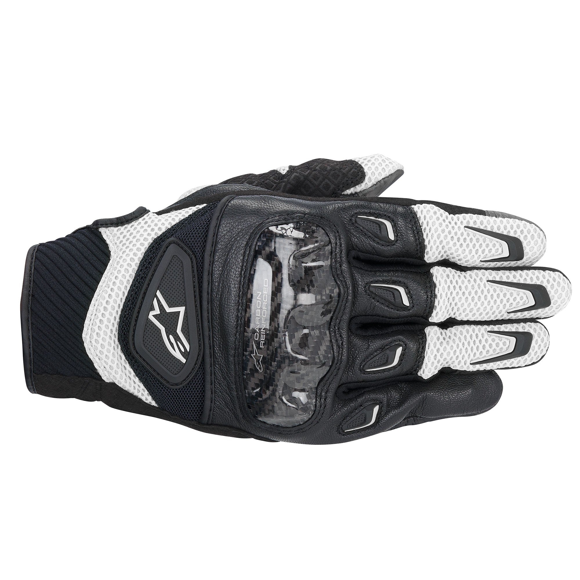 Alpinestars SMX-2 Air Carbon Black White Motorcycle Gloves – Gear