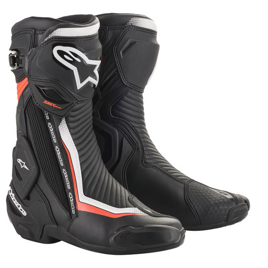 Alpinestars SMX Plus V2 Boots - Black/White/Red Fluo - (1231)