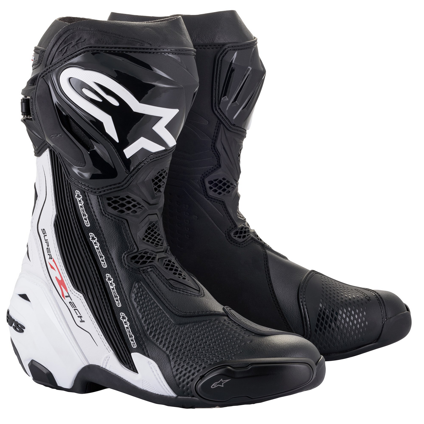 Alpinestars Supertech R Boots - Black/White (Latest Version)