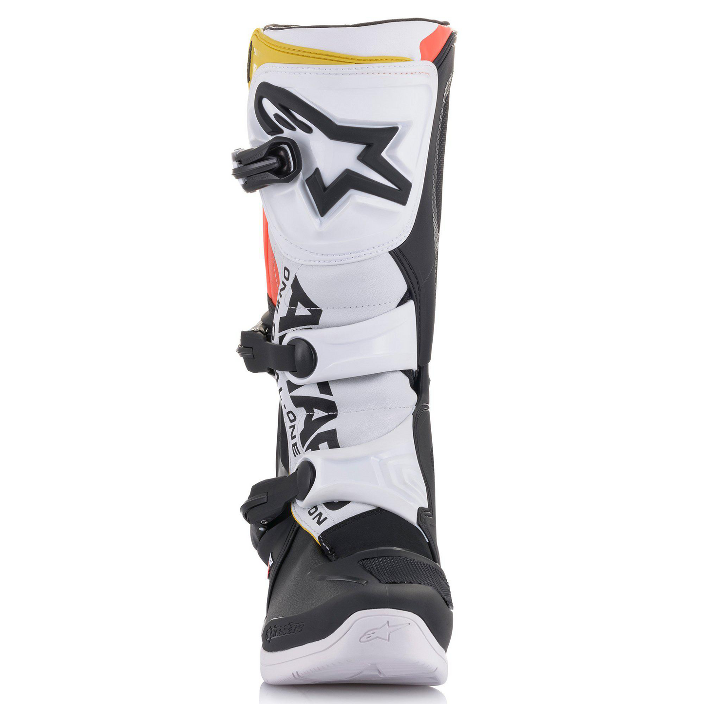 Alpinestars Alpinestars Tech 3 Motorcross Boots - Black/White/Red/Flo Yellow (1238) - Side View