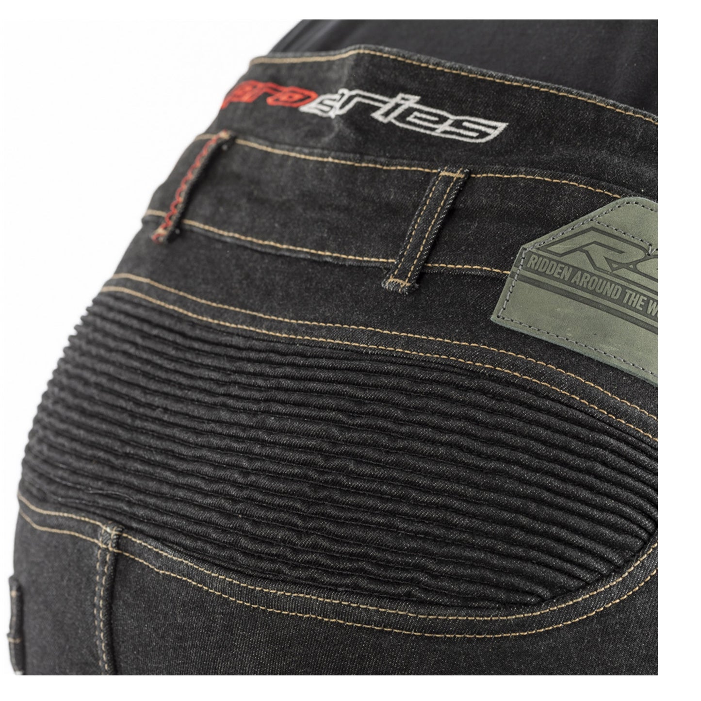RST Reinforced Tech Pro CE Men's Denim Jeans - Includes Knee and Hip Armour - Regular Length  - Black